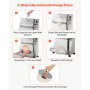 16 Inch Pizza Dough Roller Sheeter Semi-automatic Commercial Dough Press 390W