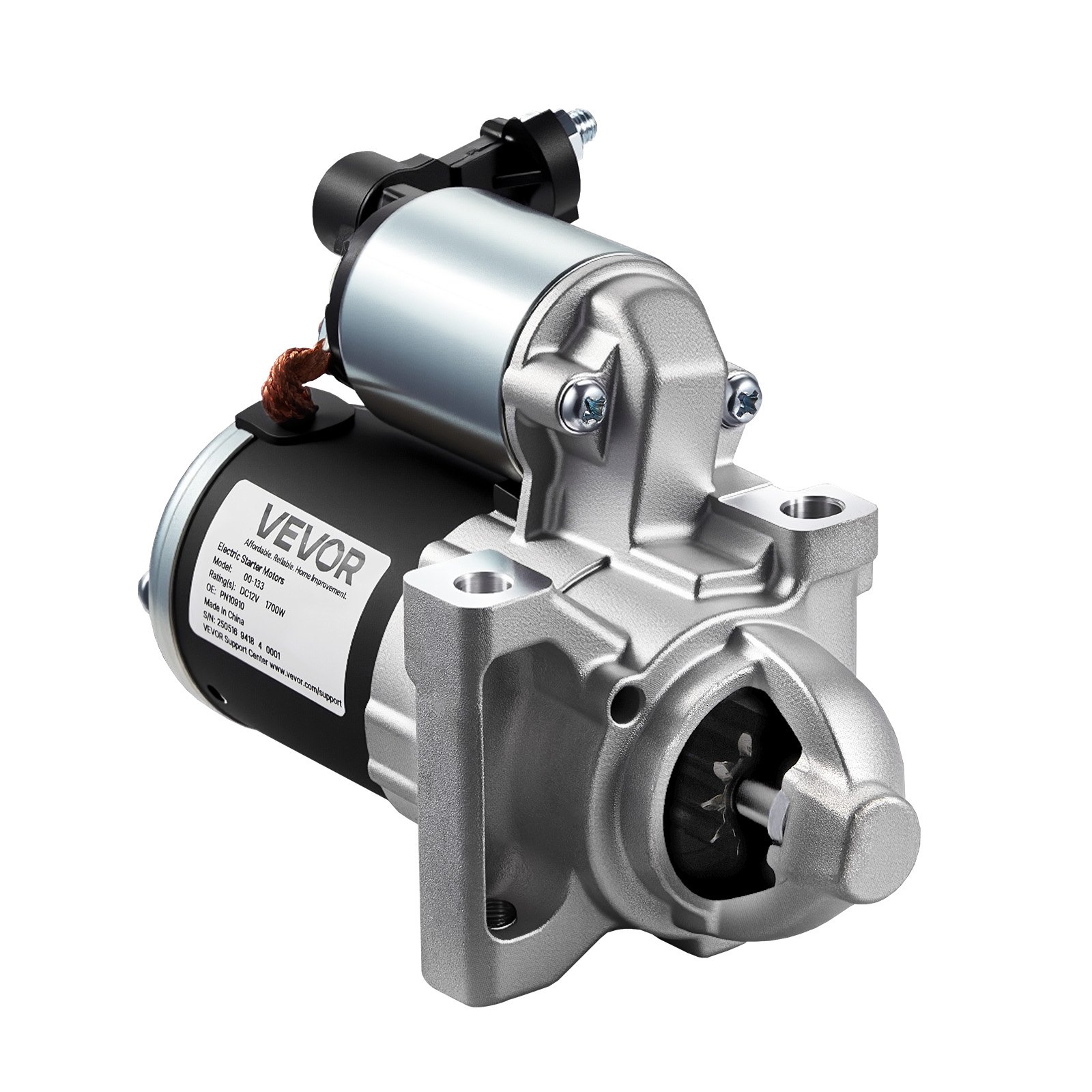 VEVOR Starter 10910, Starter Motor Replacement Compatible with Cadillac Escalade V8 6.2L 2015-2017, Chevrolet Express 2500 V6 4.3L 2018-2020, GMC V6 4.3L 2018-2022, OEM 410-48340 12645040 M000T24072