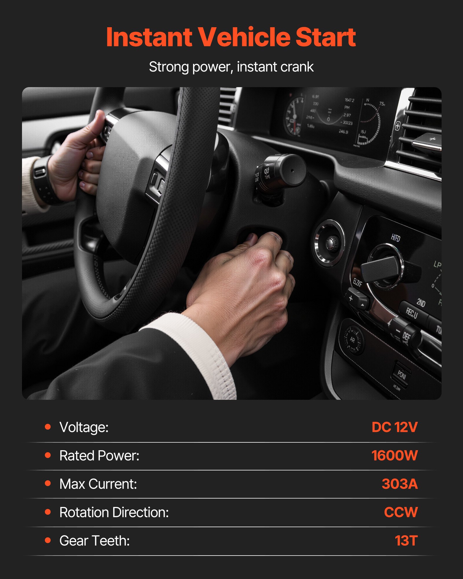 VEVOR Starter 17825, Starter Motor Replacement Compatible with Toyota Camry V6 3.5L 2007-2017, Lexus ES350 V6 3.5L 2007-2018, Scion XB L4 2.4L 2008-2015, OEM 228000-9900 17338 410-52205 28100-20021