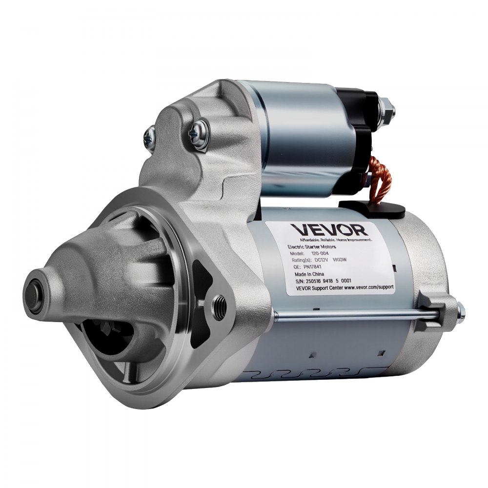 VEVOR Starter 17841, Starter Motor Replacement Compatible with Pontiac Vibe L4 1.8L 2003-2008, Toyota Corolla/Matrix L4 1.8L 2003-2008, OEM 19338656 28100-22090 88864512 2800330 N17841 SND0295 SR3282X