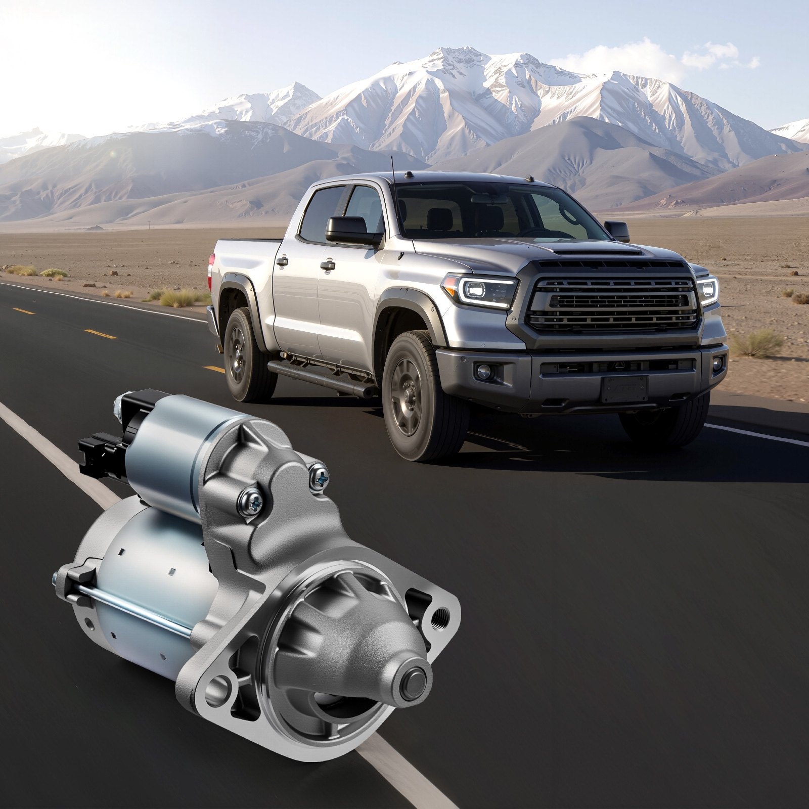 VEVOR Starter 17841, Starter Motor Replacement Compatible with Pontiac Vibe L4 1.8L 2003-2008, Toyota Corolla/Matrix L4 1.8L 2003-2008, OEM 19338656 28100-22090 88864512 2800330 N17841 SND0295 SR3282X