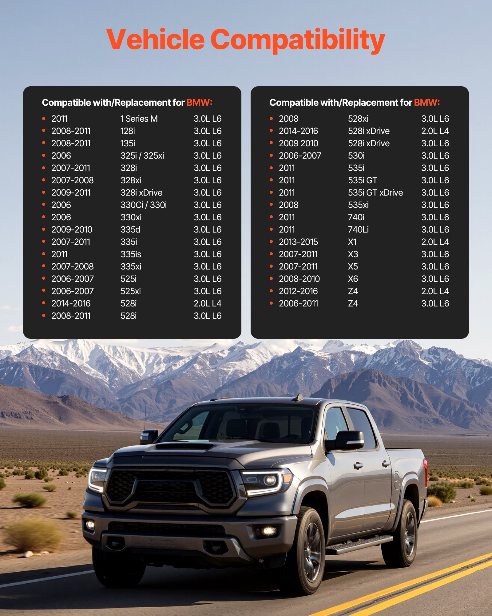 VEVOR Starter 17922, Starter Motor Replacement Compatible with BMW 1 Series M 3.0L L6 2011, 128i 3.0L L6 2008-2011, 325i/325xi 3.0L L6 2006, 335xi 3.0L L6 2007-2008, OEM 428000-1760 410-24145 LRS02298