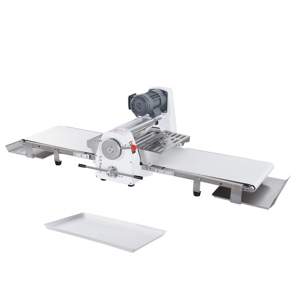 VEVOR Commercial Dough Sheeter Machine, 19.7-Inch Reversible Puff Pastry Sheeter and Fondant Roller, Electric Dough Roller 0-1.4" Adjustable Thickness, Folding Dough Sheeter for Bakeries, Pastries