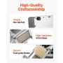 Electric French Fry Cutter Stainless Steel Vegetable Chopper with 3 Blades