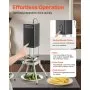 Electric French Fry Cutter Stainless Steel Vegetable Chopper with 2 Blades