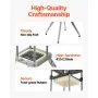 Electric French Fry Cutter Stainless Steel Vegetable Chopper with 2 Blades