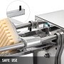 VEVOR Electric French Fry Cutter with 6mm 9mm 13mm and 8-Wedge Blade Potato Chip Cutter Machine 110V 40W Stainless Steel Electric Potato Cutter Horizontal