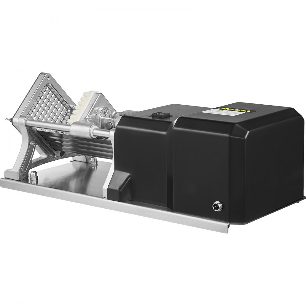 VEVOR Electric Fry Cutter with 4 Replaceable Blades Electric Potato Cutter Anti-slip feet French Fries Cutter Electric Copper Motor Electric Potato Slicer Electric Potato Cutter For French Fries