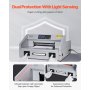 VEVOR Electric Paper Cutter, 300W Heavy Duty Paper Cutter Machine 11.8 in / 330 mm Cutting Width, 1.5 in / 38 mm Cutting Thickness, Electric Guillotine Trimmer with Casters & Infrared Function