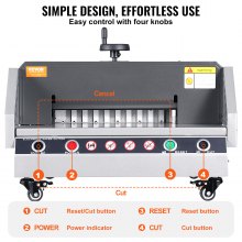 VEVOR Electric Paper Cutter 13" Width 1.57" Thickness Desktop Cutting Paper