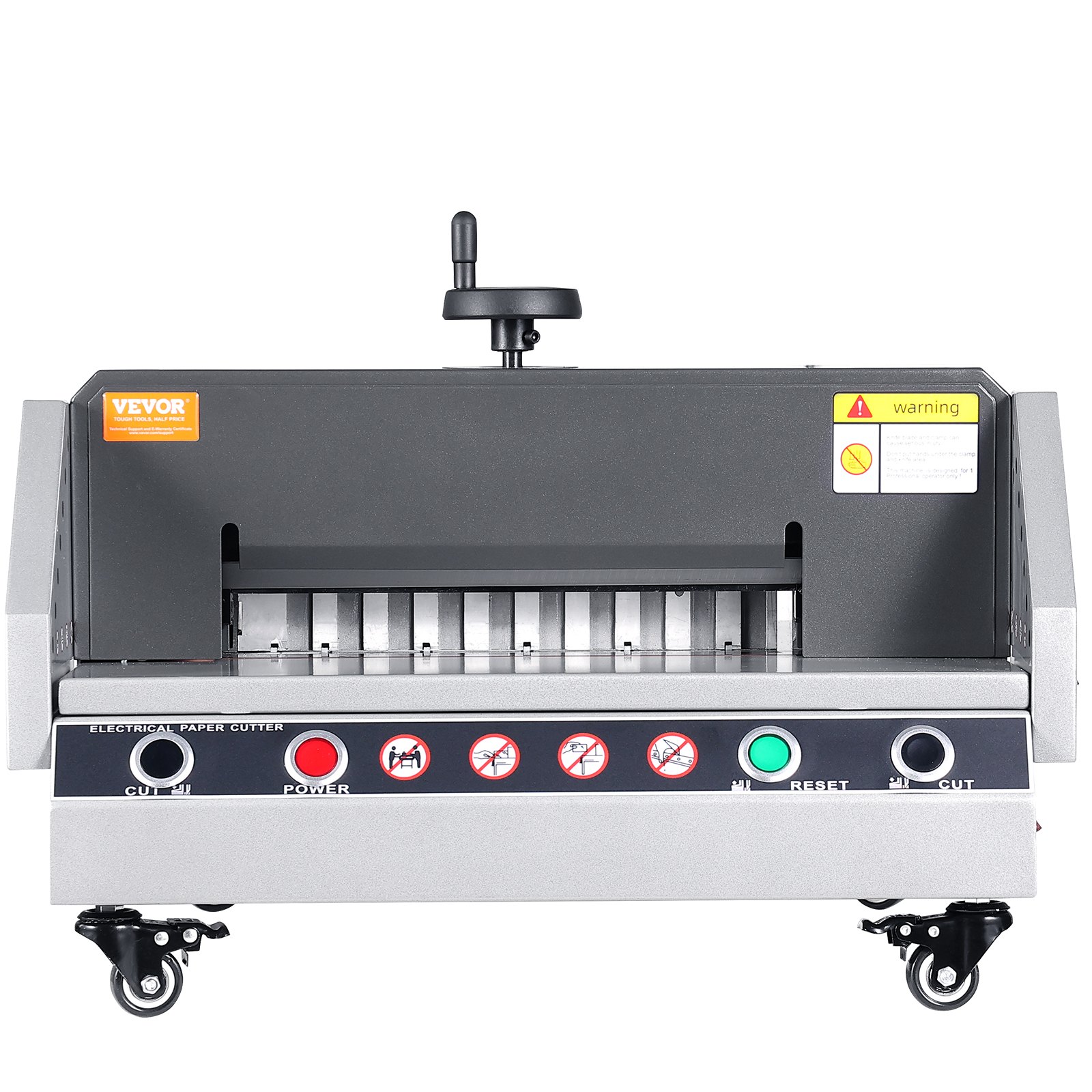 VEVOR Electric Paper Cutter, 13" /330.2mm Cutting Width, 1.57"/40mm Cutting Thickness, Desktop Paper Cutting Machine with Button Control, Electric Paper Trimmer for Office, School, Printing Plant
