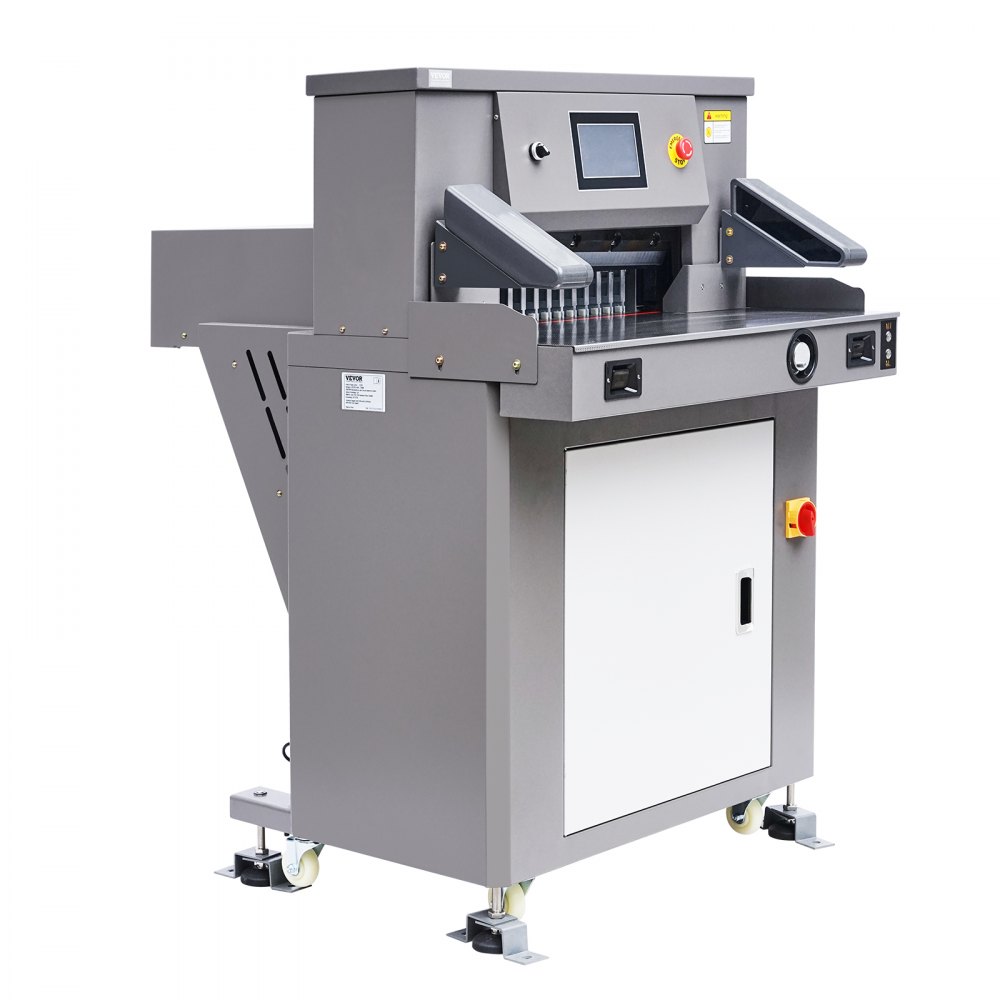 VEVOR Electric Paper Cutter, 1100W Heavy Duty Paper Cutter Machine 20.3 in / 515 mm Cutting Width, 3.1 in / 80 mm Cutting Thickness, Electric Guillotine Trimmer with Casters & 7 in Touchscreen