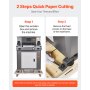 VEVOR Electric Paper Cutter, 1100W Heavy Duty Paper Cutter Machine 20.3 in / 515 mm Cutting Width, 3.1 in / 80 mm Cutting Thickness, Electric Guillotine Trimmer with Casters & 7 in Touchscreen