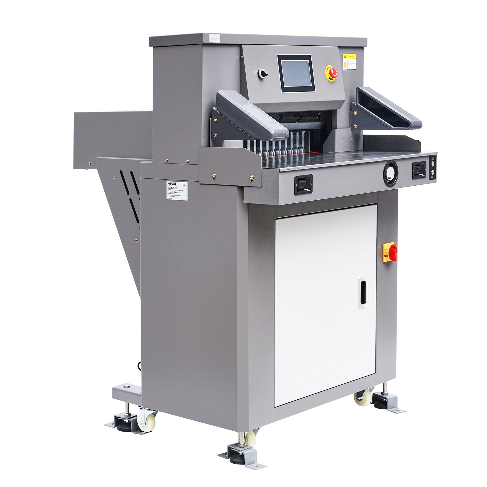 VEVOR Electric Paper Cutter, 1100W Heavy Duty Paper Cutter Machine 20.3 in / 515 mm Cutting Width, 3.1 in / 80 mm Cutting Thickness, Electric Guillotine Trimmer with Casters & 7 in Touchscreen