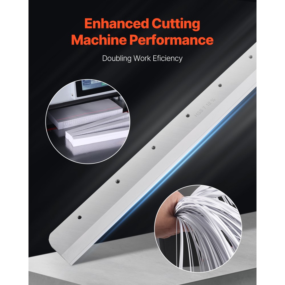 VEVOR Paper Cutter Blade, Heavy Duty Steel Blade Replacement Suitable for Professional Cutter E490T, Paper Trimmer Machine Spare Blade,560 x 56 x 8 mm