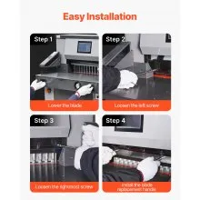 VEVOR Paper Cutter Blade, Heavy Duty Steel Blade Replacement Suitable for Professional Cutter H520TV7/E5208L, Paper Trimmer Machine Spare Blade