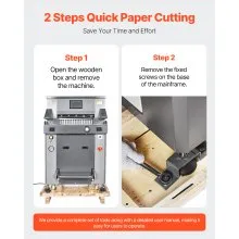 VEVOR Electric Hydraulic Paper Cutter, 2500W Heavy Duty Paper Cutter Machine 20.28" /515mm Cutting Width, 3.14"/80mm Cutting Thickness, 110V Electric Paper Trimmer with 7" Touchscreen Numerical Control