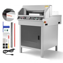 VEVOR Electric Paper Cutter, Heavy Duty Metal Paper Cutter Machine, 18.9 inch Cutting Width, 1.97 inch Cutting Thickness, Electric Hydraulic Guillotine Trimmer with Infrared Function & Spare Blade