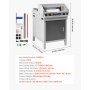 VEVOR Electric Paper Cutter, Heavy Duty Metal Paper Cutter Machine, 450 mm Cutting Width, 40 mm Cutting Thickness, Electric Guillotine Trimmer with Infrared Function and Spare Blade