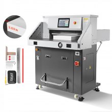 VEVOR Electric Paper Cutter, Metal Hydraulic Paper Cutter Machine, 28 inch Cutting Width, 3.03 inch Cutting Thickness, Large Size Electric Guillotine Trimmer with Infrared Function and Spare Blade
