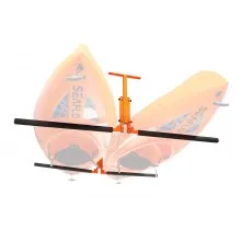 VEVOR Kayak Ceiling Storage Rack, Ceiling Storage Rack for 2 Kayak Canoe SUP, Adjustable Height Overhead Kayak Holder Hanger with Padded Arms, 250 LBS Max Load, for Indoor Outdoor Storage