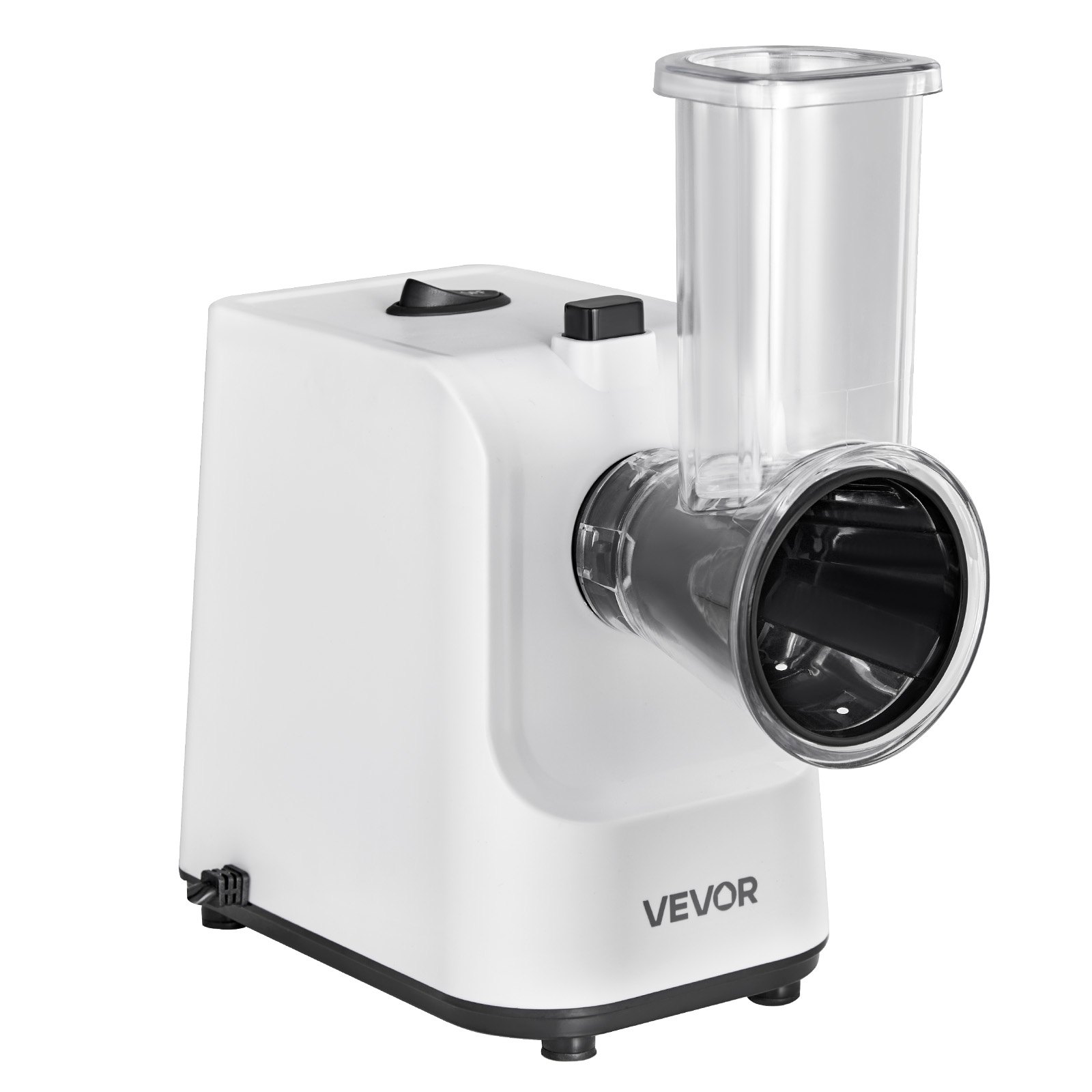 VEVOR Electric Cheese Grater Salad Maker, 200W Salad Shooter, Electric Vegetable Slicer Shredder Chopper for Fruits with 5 Attachments, Stainless Steel Food Cutter for Vegetables, and Cheeses