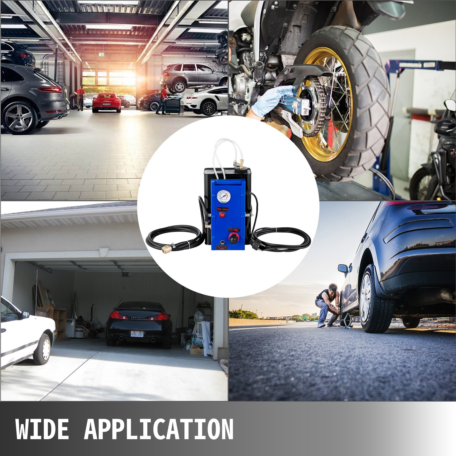 Electric Brake Bleeding Device, Brake Bleeder Kit 5l Container Brake Fluid Flush