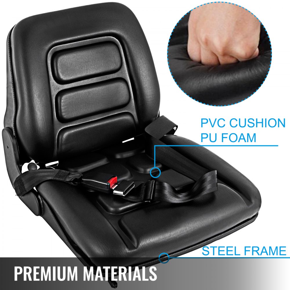 Forklift Seat Adjustable with Suspension with Auto Seat Lock Seat Belt
