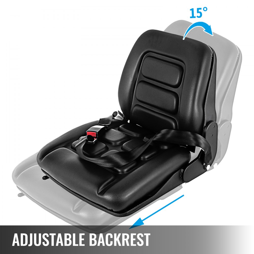 Forklift Seat Adjustable with Suspension with Auto Seat Lock Seat Belt