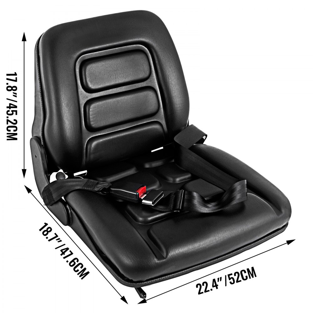 Forklift Seat Adjustable with Suspension with Auto Seat Lock Seat Belt