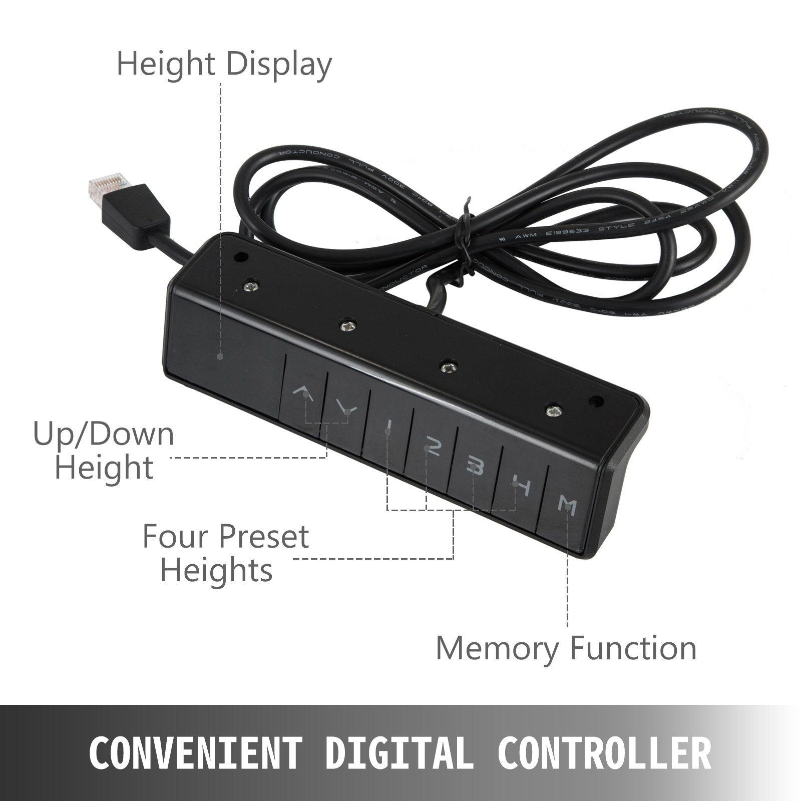 Electric Standing Desk Riser Sit Stand Height Adjustable Motorised Dual Motor