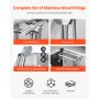 50 Inch Electric Dog Grooming Bath Tub Stainless Steel w Water Filter