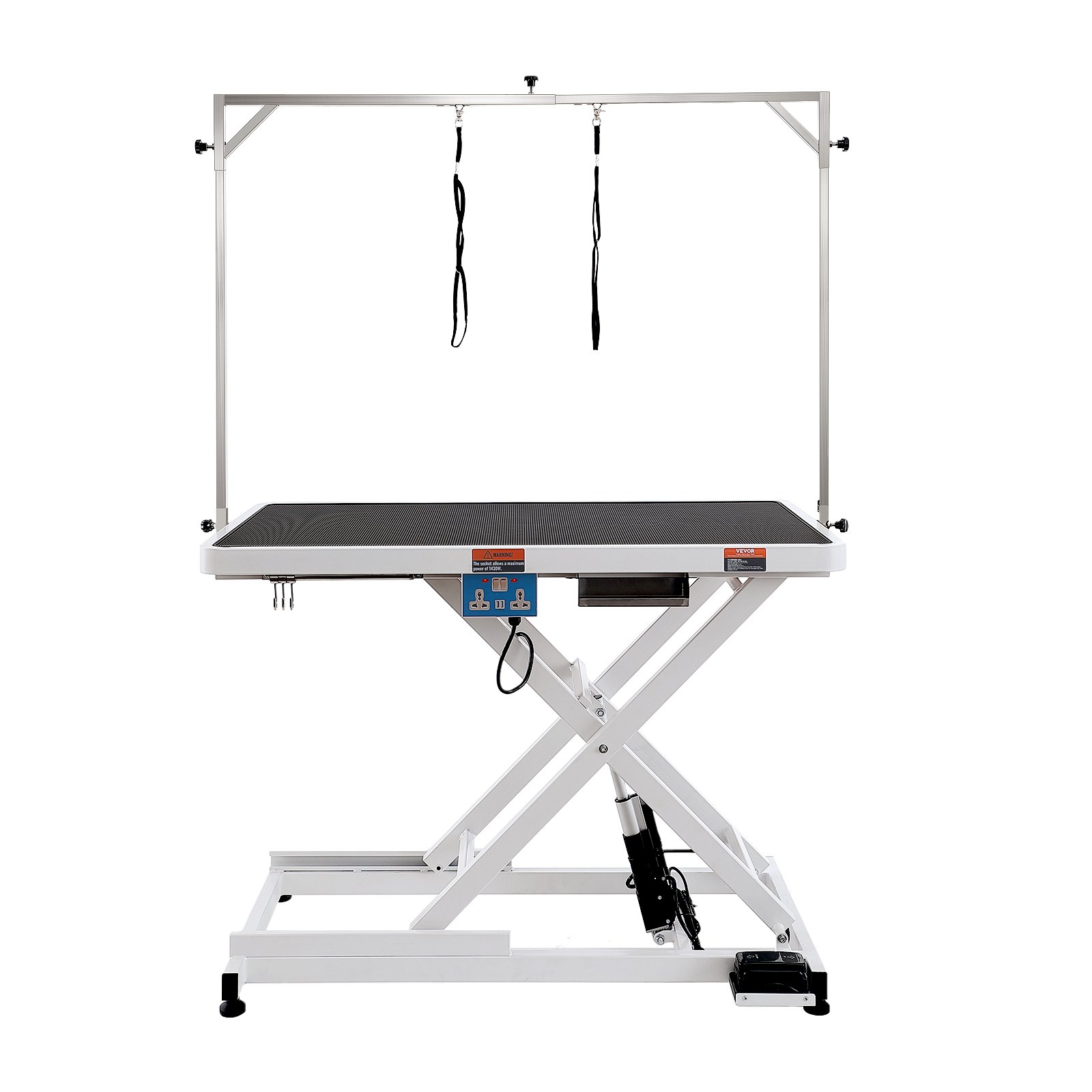 VEVOR 50" Electric Pet Grooming Table, Heavy Duty Dog Grooming Arm for Large Dogs, Height Adjustable Dog Grooming Station, Anti Slip Tabletop/Dog Grooming Station, Max Bearing 400LBS