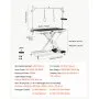 VEVOR Electric Pet Grooming Table, 50 inch Heavy Duty Dog Grooming Station, Upgraded Professional Stand for Large Dogs, Bathing, Trimming, Drying, Height Adjustable, 400 lbs Load, Hooks & Storage Rack