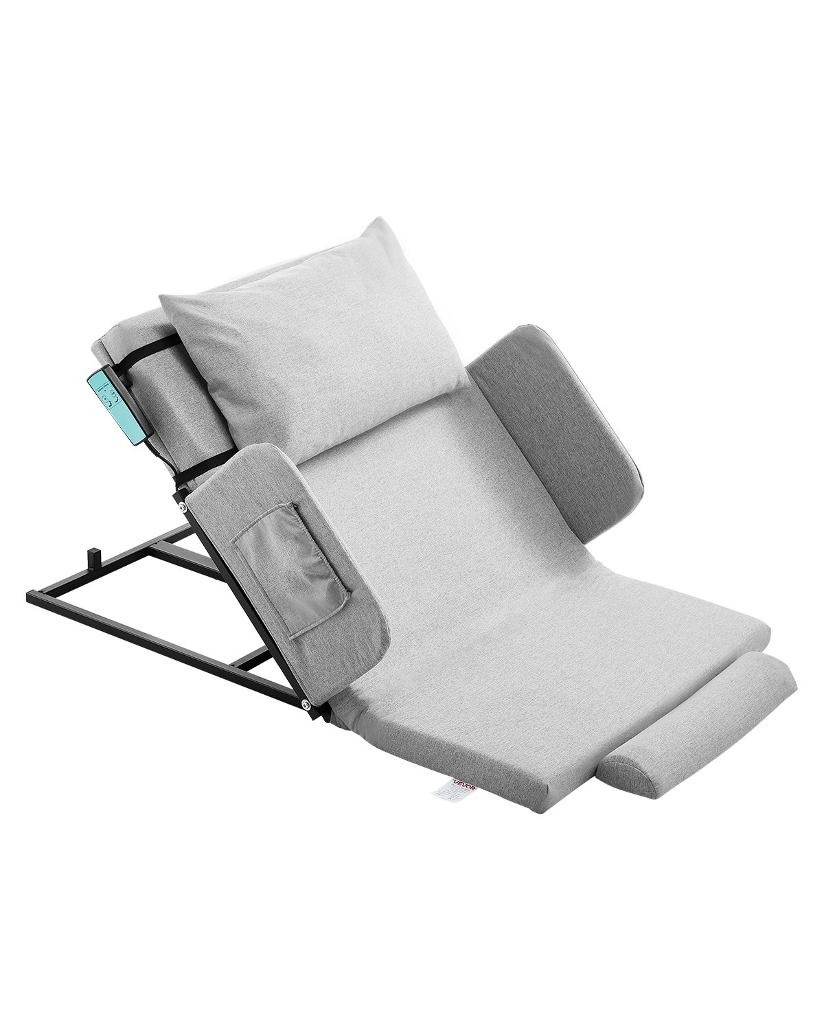 VEVOR Electric Lifting Backrest for Bed, 136kg Capacity, 4-68° Adjustable Lifting Bed Backrest, with Guardrail Armrest & Storage Pouch, Machine Washable, Assist Pregnant Women Elderly Patient Handicap