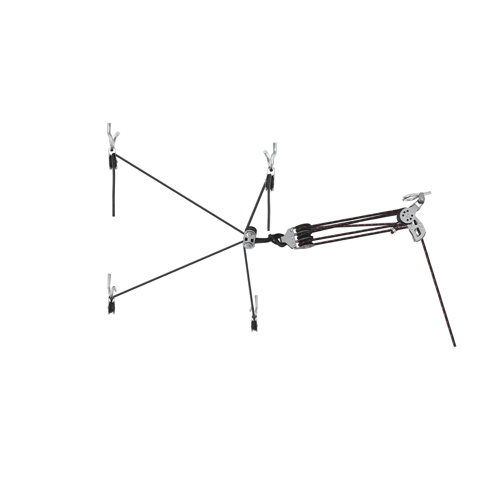 VEVOR Hard Top Remover Lift, 99.79 kg, Jeep Hardtop Removal Storage Roof Hoist with Anti-Drop System, Easy One-Person Operation, Support 8-16 in Ceiling, for 2-Door & 4-Door Jeep Wrangler JK JL & Ford