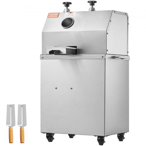VEVOR 750W Electric Sugar Cane Juicer 661LBS/H Output 3 Rollers 2.4" Large Inlet