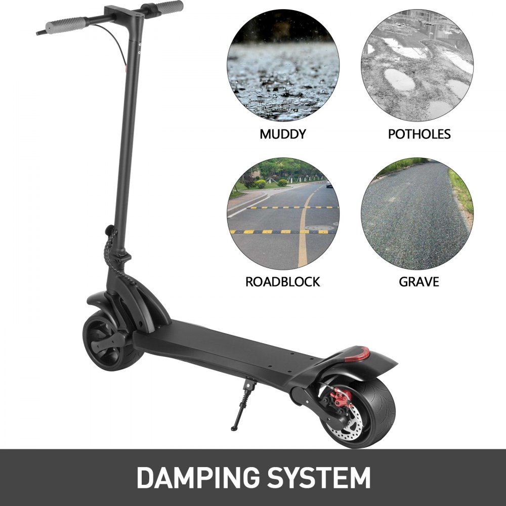Folding Electric Scooter Scooters For Adults Large Wheels 500w Motor  
	
		For Easy Transportation