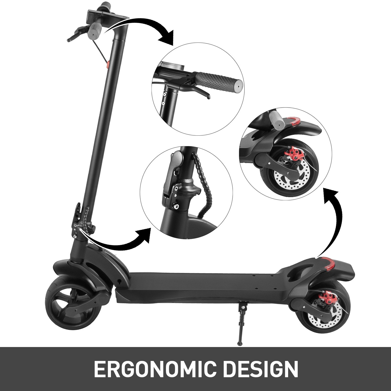 Folding Electric Scooter Scooters For Adults Large Wheels 500w Motor  
	
		For Easy Transportation