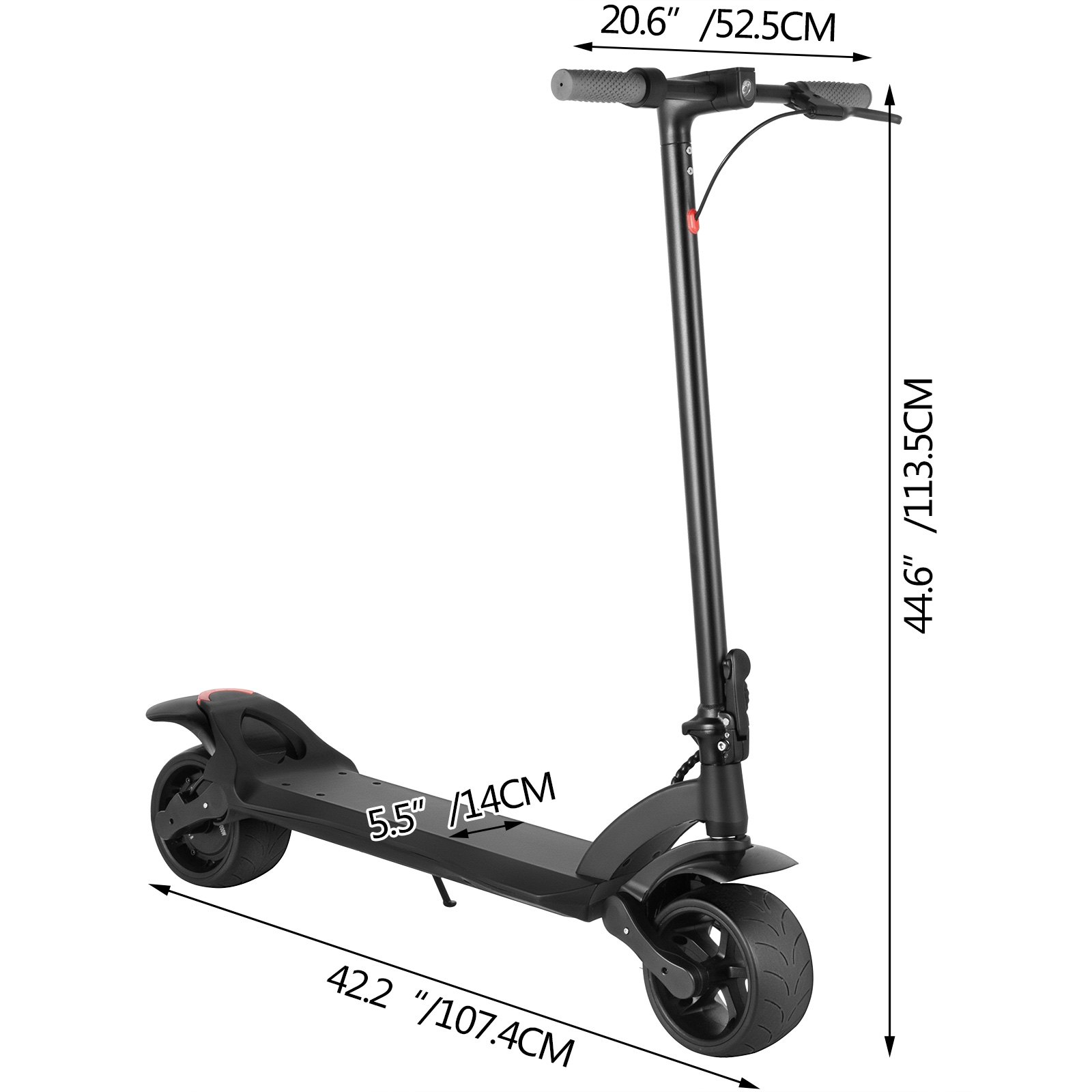 Folding Electric Scooter Scooters For Adults Large Wheels 500w Motor  
	
		For Easy Transportation