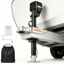 VEVOR Electric Trailer Jack, Power Tongue Jack Weight Capacity 4000 lbs, 9.84"-33.85" Electric Tongue Jack with Waterproof Cover for Lifting RV Trailer, Horse Trailer, Utility Trailer, Yacht Trailer