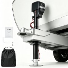 VEVOR Electric Trailer Jack, Power Tongue Jack Weight Capacity 4000 lbs, 9.84"-33.85" Electric Tongue Jack with Waterproof Cover for Lifting RV Trailer, Horse Trailer, Utility Trailer, Yacht Trailer
