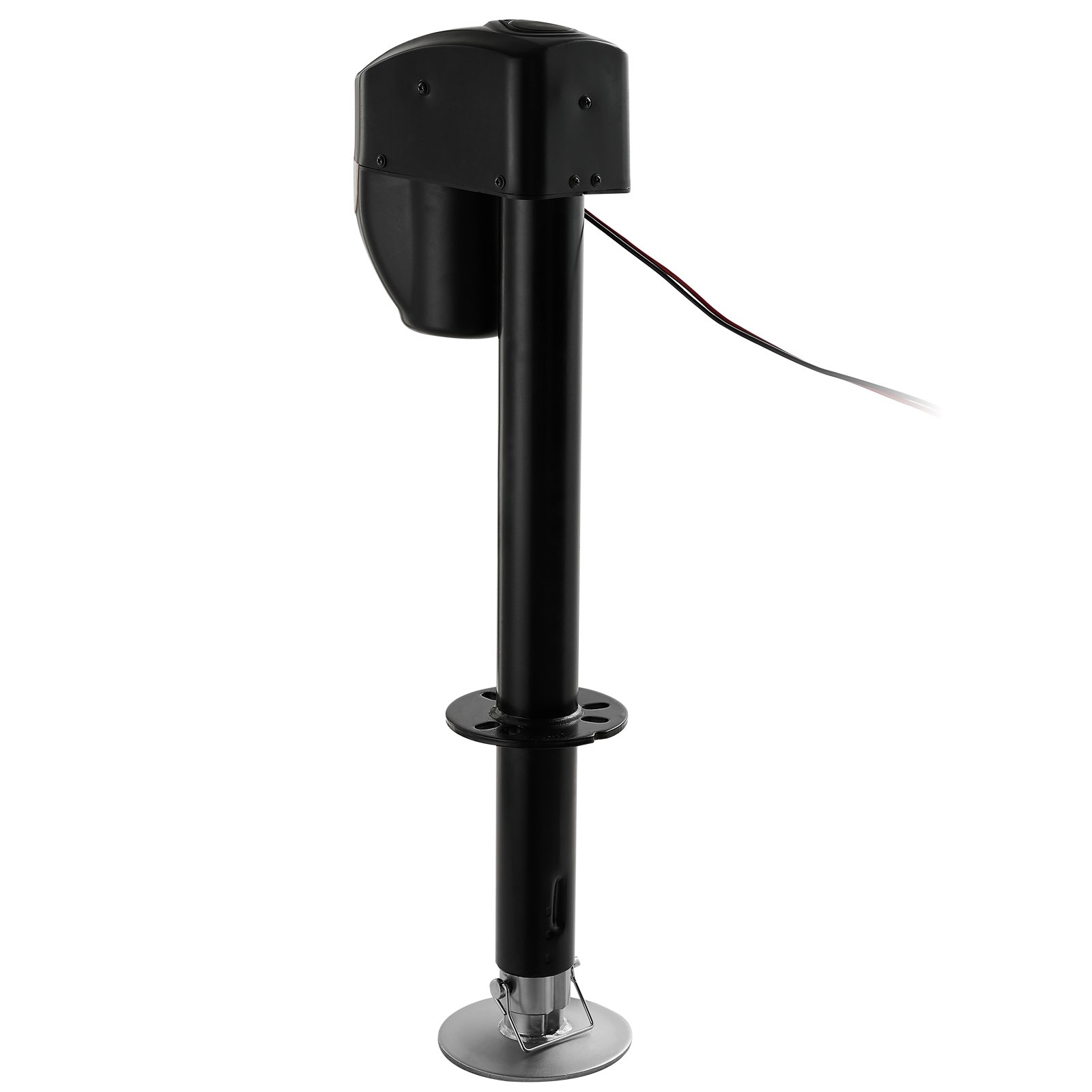 VEVOR Electric Trailer Jack, 5000 lbs, Heavy Duty RV Electric Power Tongue Jack with 2 Way Connector, Remote Control, Crank Handle & Weatherproof Jack Cover, 10"-28.3" Lift, for Trailers & Campers