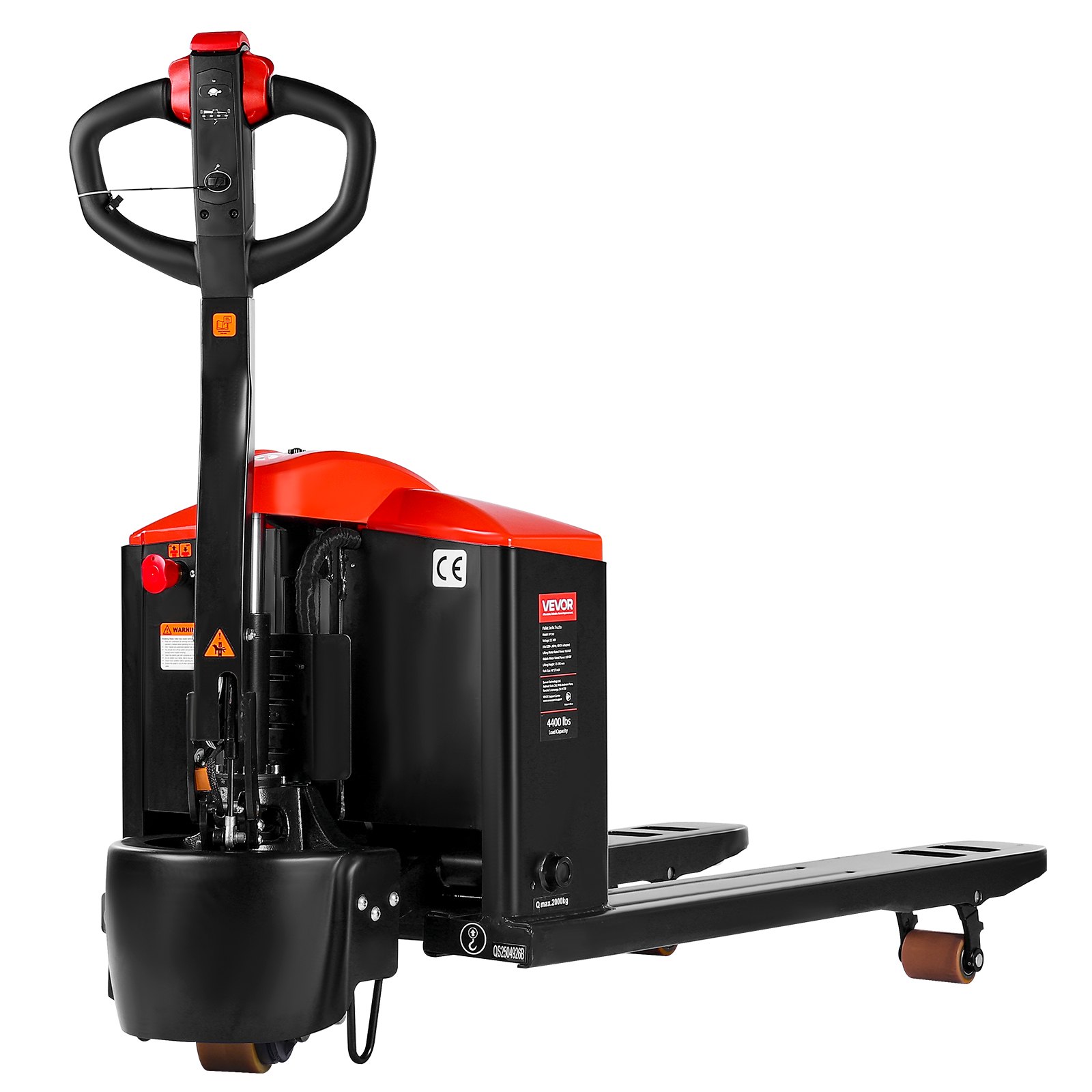 VEVOR Electric Pallet Jack, 4400 lbs Load Capacity, Lithium Battery Powered Pallet Jack Truck with 48L x 27W Inch Forks for Material Handling, Suitable for Warehouse, Supermarket, Manufacturing