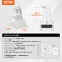 VEVOR Motorized Projector Lift, Electric Projector Lift Adjustable Height 59 in,  Hidden Projector Ceiling Mount with Remote and Wired Control, Ideal for Movies, Home, Office, Stage and Studio, White