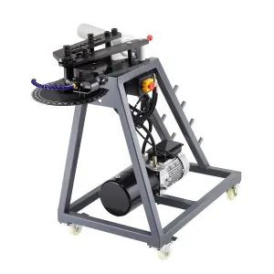 VEVOR Electric Tube Bending Machine, 750W Electric Tubing Bender with 6L Hydraulic Cylinder, Movable Pipe Bender Machine with Casters, 3 Dies & 180° Max Bending Angle, Suitable for 3/4 to 2 inch Pipes | VEVOR US