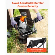 Electric Post Hole Digger 1500W Powerful Motor with 5.71 in Auger Bit