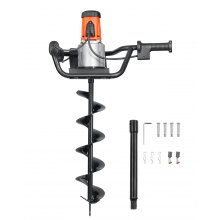 Electric Post Hole Digger 1500W Powerful Motor with 5.71 in Auger Bit