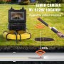 sewer camera with 512hz locator, pinpointing issues in underground pipes with VEVOR sewer camera.