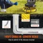 VEVOR Sewer Camera with 512Hz Locator, 164 ft/50 m, 9" Pipeline Inspection Camera with DVR Function, IP68 Camera with 12 Adjustable LEDs, A 16 GB SD Card for Sewer Line, Home, Duct Drain Pipe Plumbing